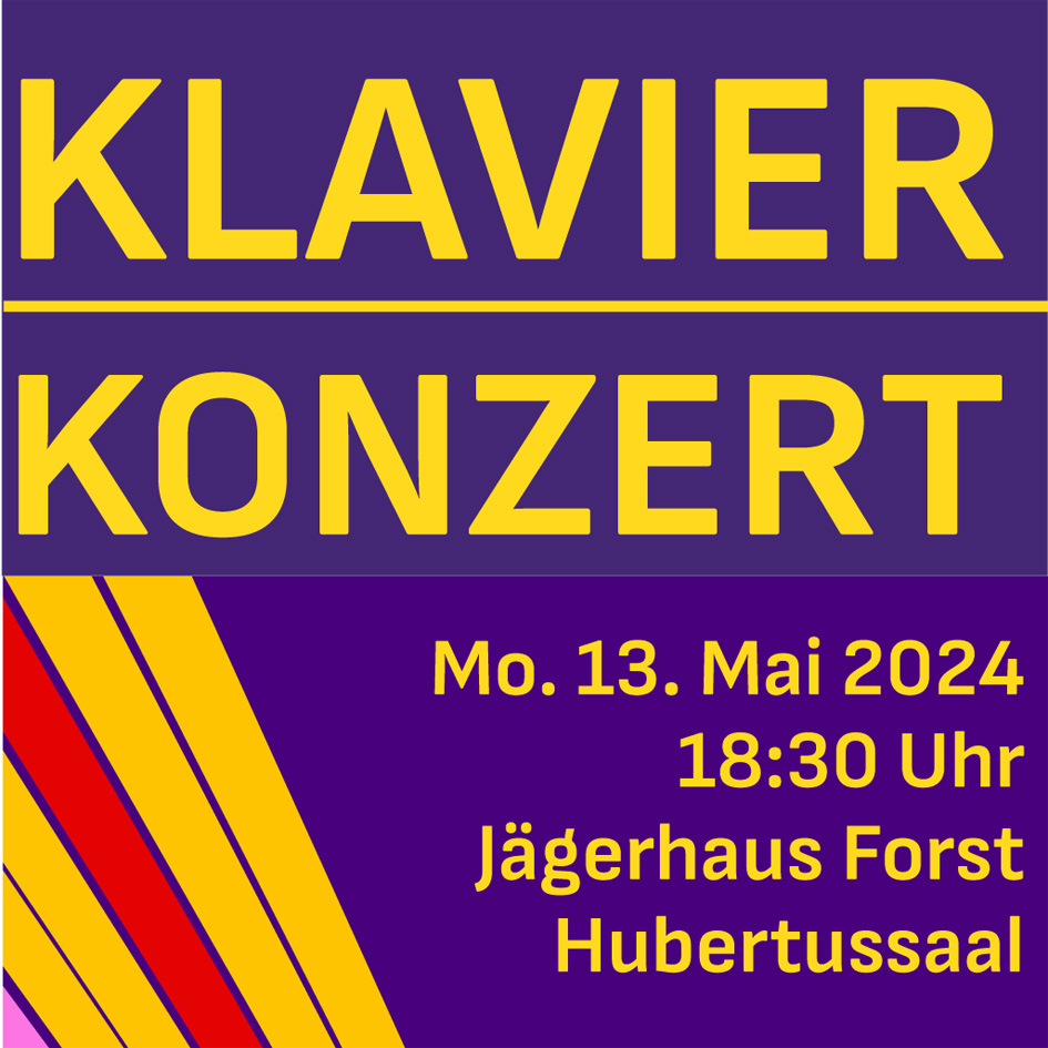 Klavierkonzert der Klasse Klaus Heinrich am Montag, 13. Mai